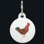 Rooster Pet ID Tag<br><div class="desc">Use this image of a chicken in your next design.</div>