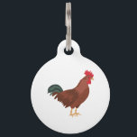 Rooster Pet ID Tag<br><div class="desc">Use this image of a chicken in your next design.</div>