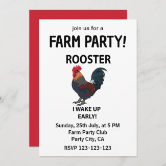 Rooster Petting Zoo I Wake Up Early Funny Rooster
