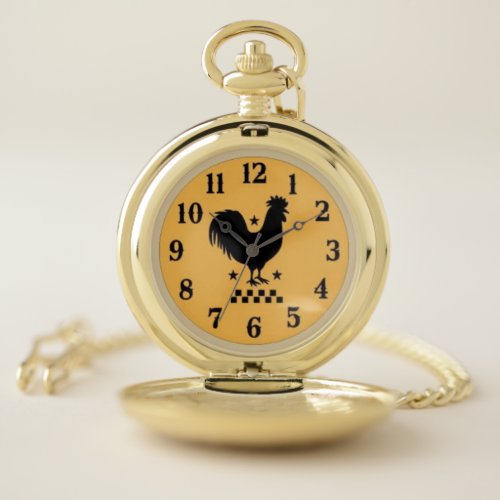 Rooster Pocket Watch