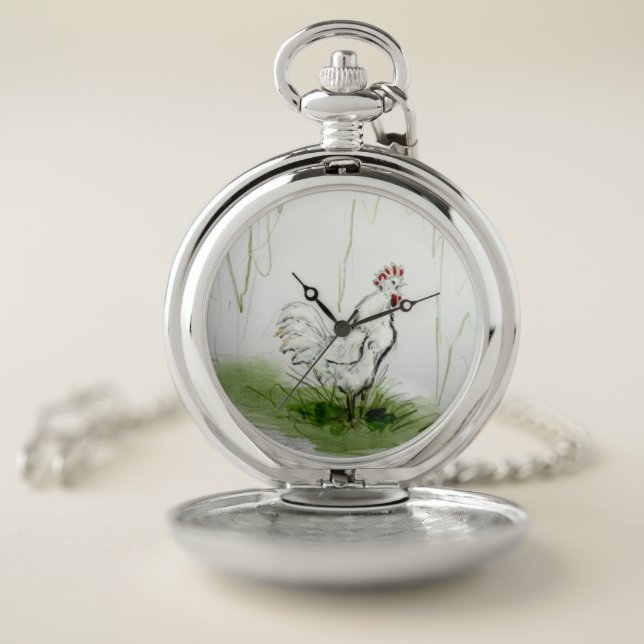 Rooster Pocket Watch by Hevener (Inside)