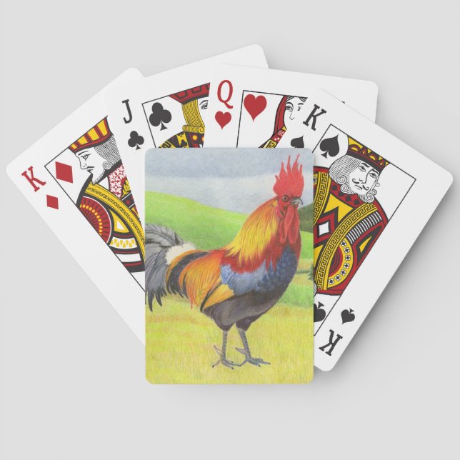Rooster Poker Cards (Back)