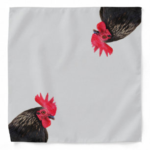 Rooster Portrait Bandana