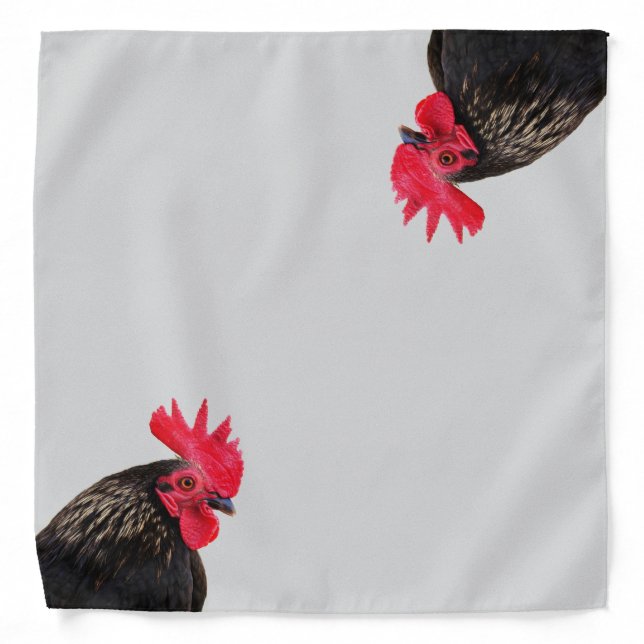Rooster Portrait Bandana (Front)