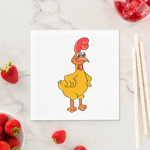 Rooster Pose Napkins