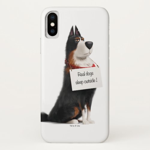 Rooster _ Real Dogs Sleep Outside iPhone X Case