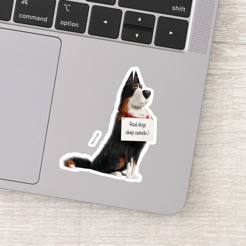 Rooster _ Real Dogs Sleep Outside Sticker