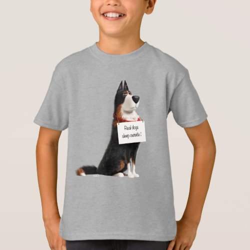 Rooster _ Real Dogs Sleep Outside T_Shirt