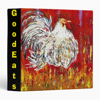 Rooster Recipe Binder Cook Book