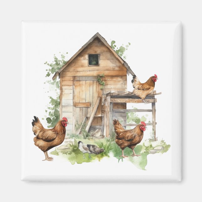Rooster Refrigerator Magnet (Front)