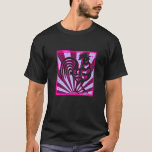 Rooster Retro Vintage 80s Style Farm Animal  Vapor T-Shirt