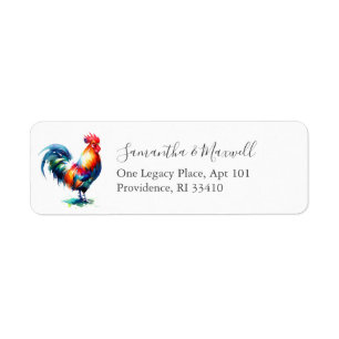 Rooster Return Address Labels