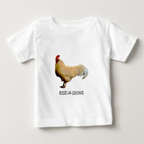 ROOSTER RISE_N_SHINE PHOTO BABY T_SHIRT