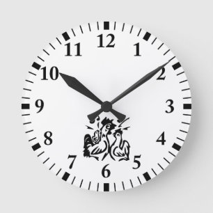 Rooster  round clock