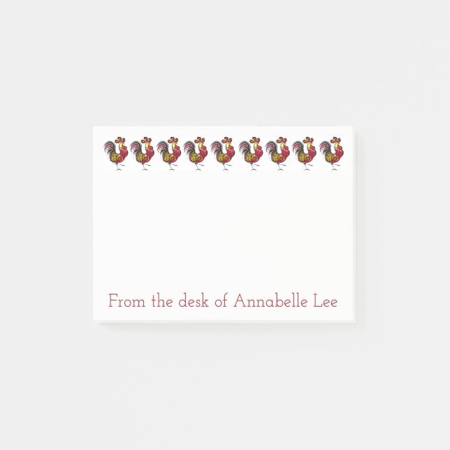 Rooster Row Post-it Notes (Front)