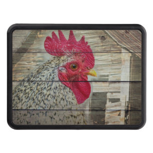 Rooster Rustic Chicken Coop Barn Board Hitch Cover