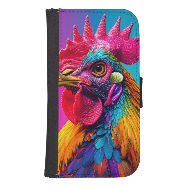 rooster samsung galaxy wallet case (Front)