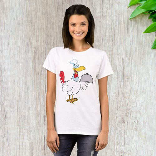 Rooster Serving Food T_Shirt