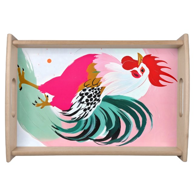 Rooster Serving Tray (Front)