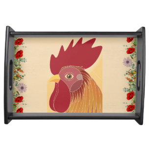 Rooster Serving Tray