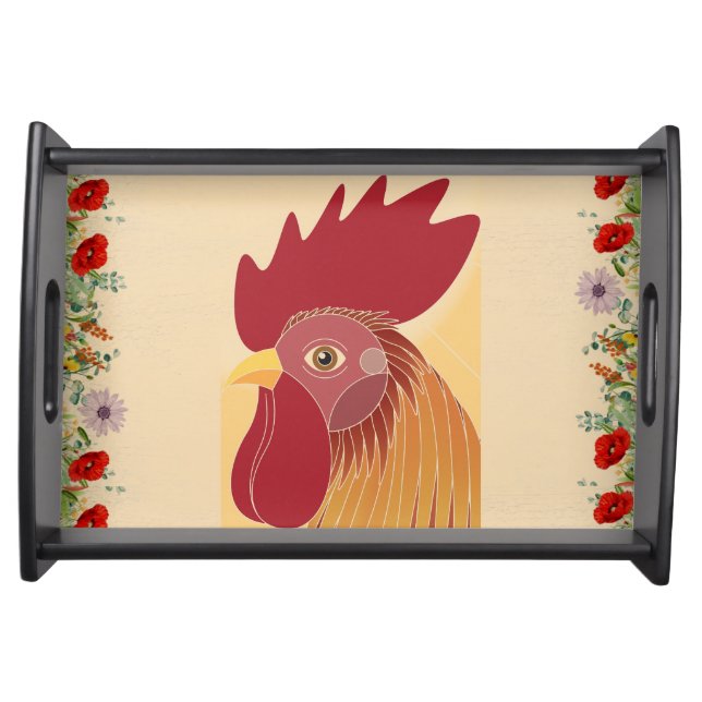 Rooster Serving Tray (Front)