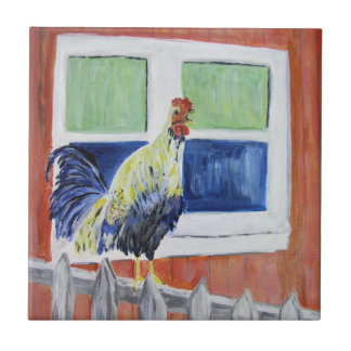 Rooster "Show Off" Tile