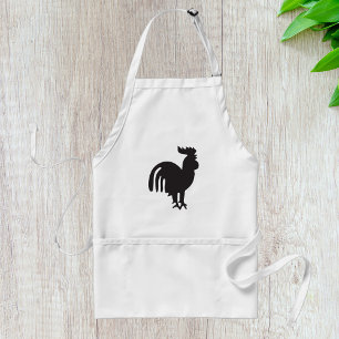 Rooster Silhouette Adult Apron