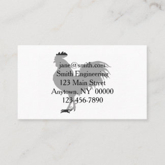 Rooster  silhouette  - Choose background color Business Card
