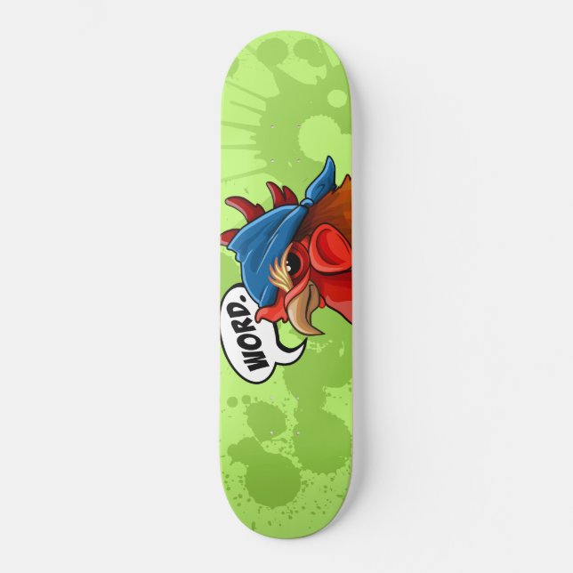 Rooster Skateboard Deck (Front)