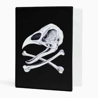 Rooster Skull and Crossbones Mini Binder