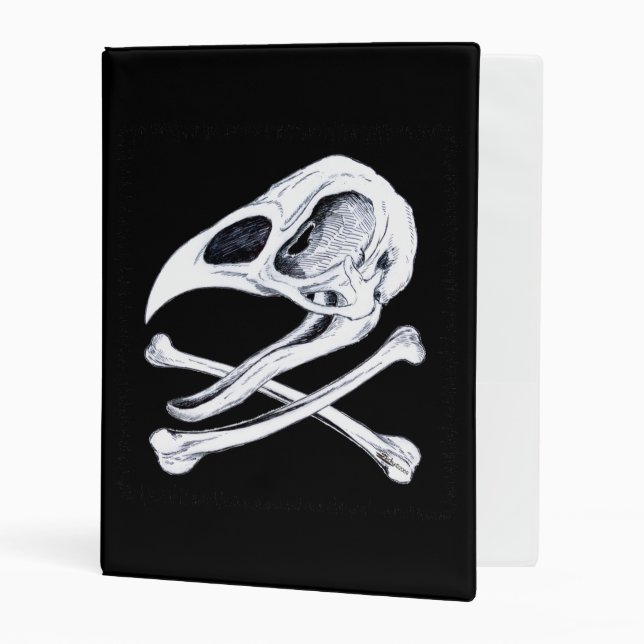 Rooster Skull and Crossbones Mini Binder (Front/Inside)