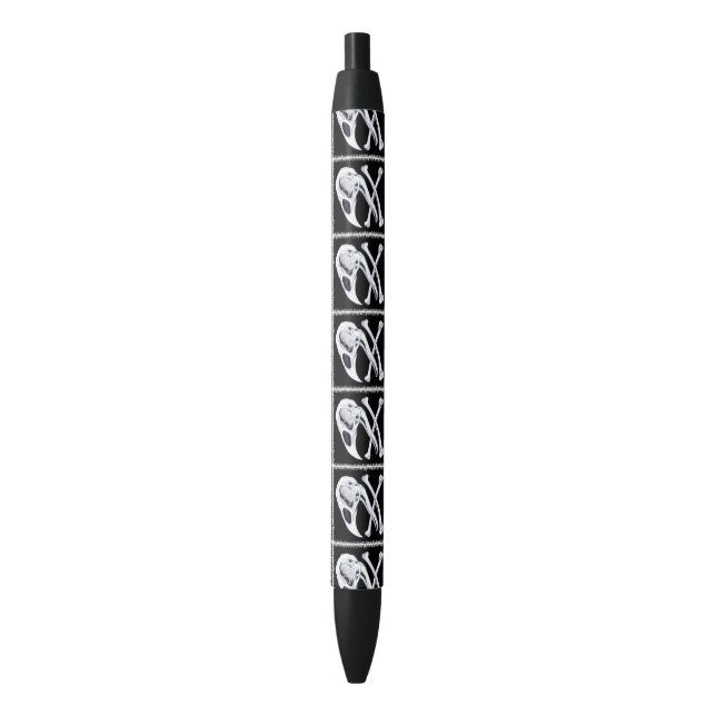 Rooster Skull and Crossbones Pen (Front Vertical)