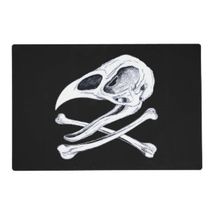 Rooster Skull and Crossbones Placemat