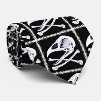Rooster Skull and Crossbones Tie