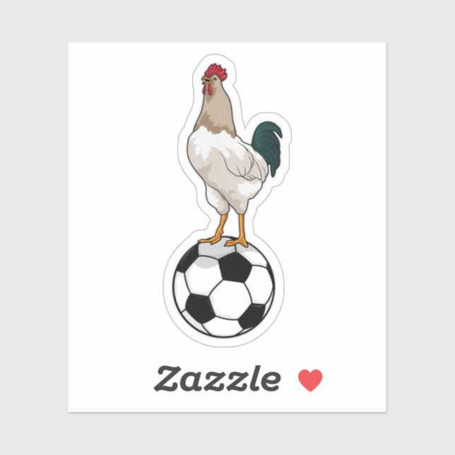 Rooster Soccer player Soccer Sticker (Sheet)