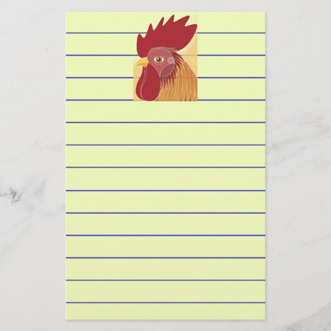 Rooster Stationery (Front)