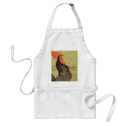 Rooster Steinlen Cocorico French Art Adult Apron