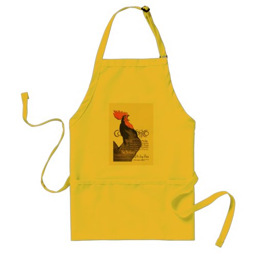 Rooster Steinlen Cocorico French Art Adult Apron