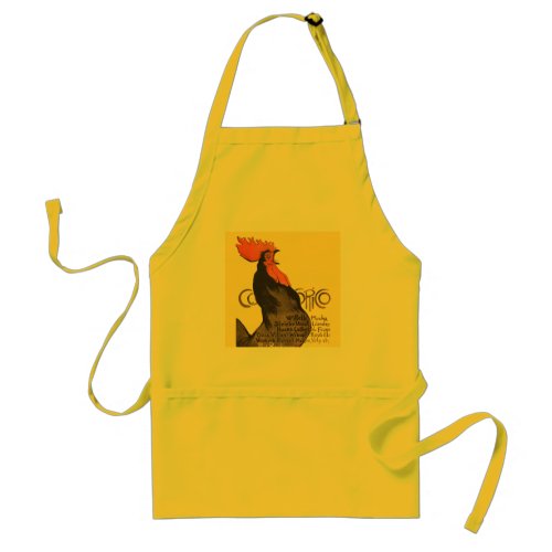 Rooster Steinlen Cocorico French Art Adult Apron