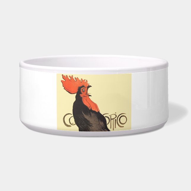 Rooster Steinlen Cocorico French Art Bowl (Front)