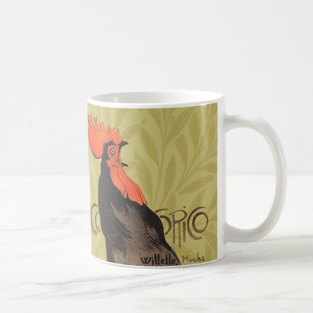 Rooster Steinlen Cocorico French Art Coffee Mug (Right)