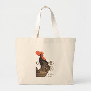 Rooster Steinlen Cocorico French Art Large Tote Bag
