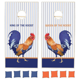Rooster Stripes Cornhole Set