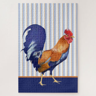 Rooster Stripes Jigsaw Puzzle