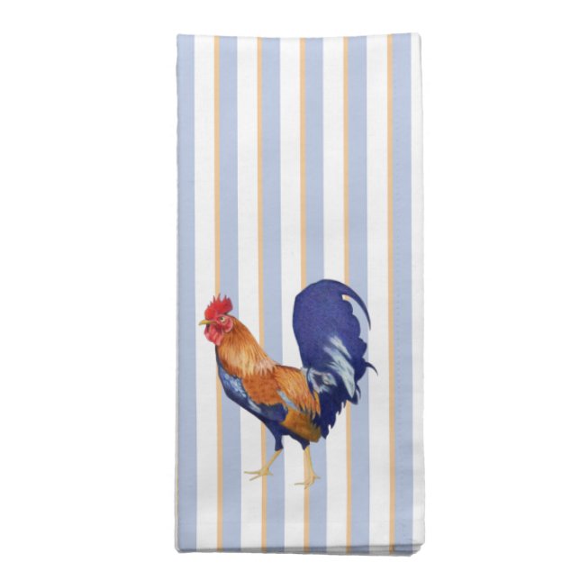 Rooster stripes Napkin (Folded)