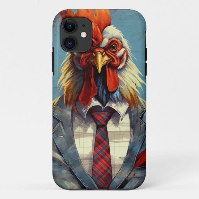 Rooster suit iPhone case (Back)