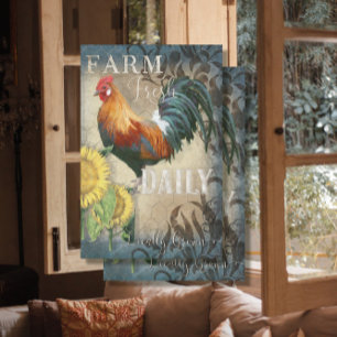 Rooster Sunflower Farm Fresh Cottagecore Tissue Paper
