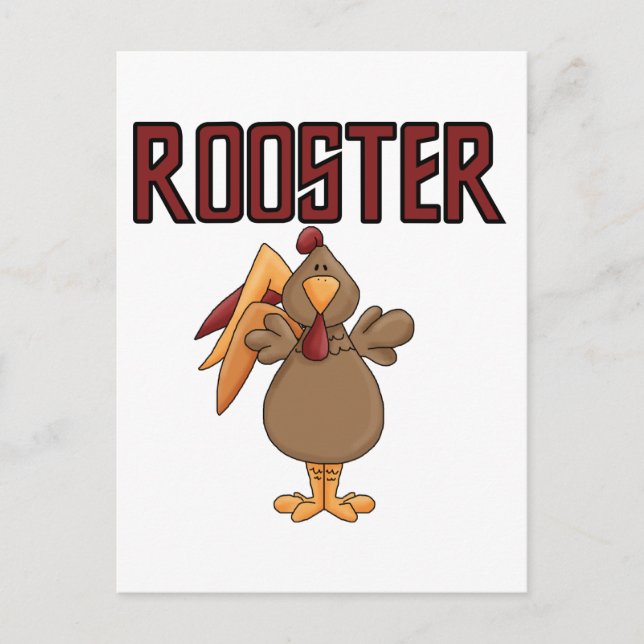 Rooster T-shirts and Gifts Postcard (Front)
