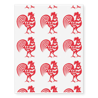 Rooster Temporary Tattoos | Zazzle