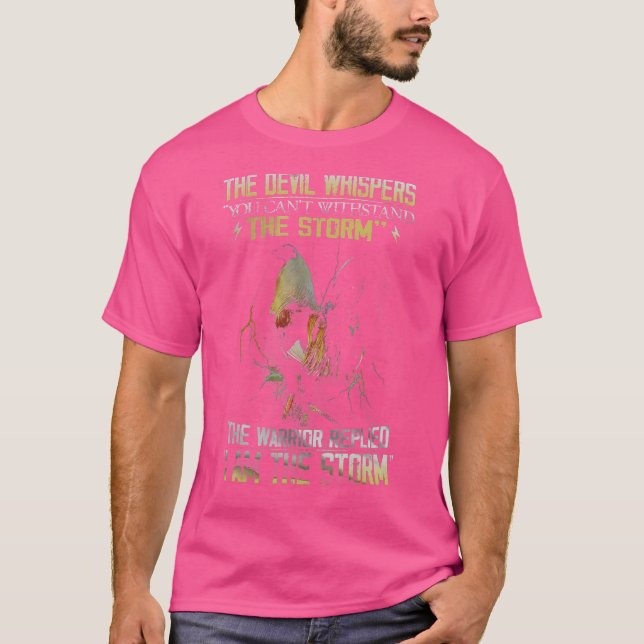 Rooster  The Devil Whispers You Can't Withstand Th T-Shirt (Front)